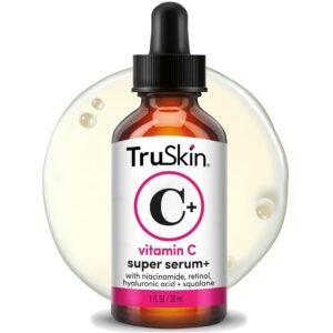 TruSkin Super Face Serum – 5-in-1 Vitamin C, Retinol, Niacinamide, Hyaluronic Acid & Squalane for Bright, Smooth & Youthful-Looking Skin